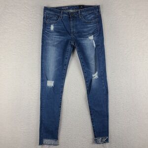 AG Adriano Goldschmied Blue Ankle Jeans
